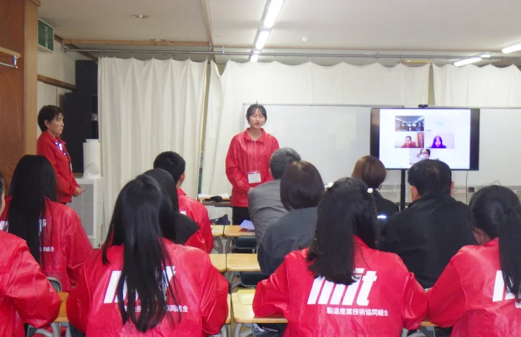 外国人材が参加する入国後講習の様子