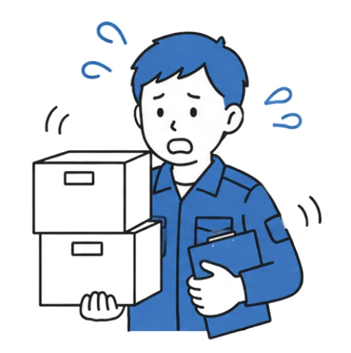 技能実習制度の目的と運用実態のずれを表すイラスト